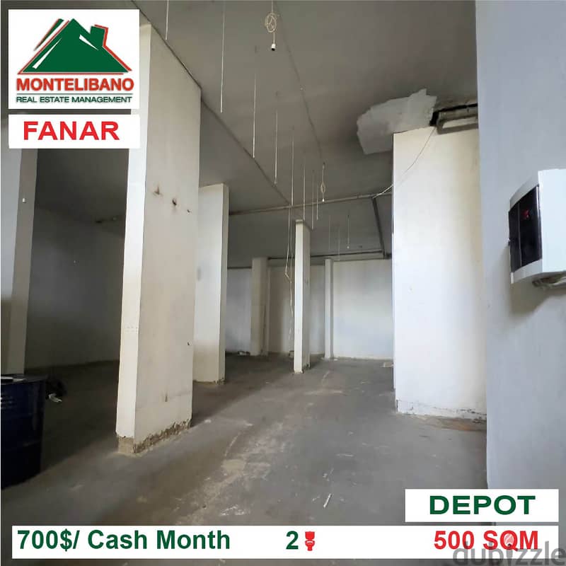 700$!! Depot for rent located in Fanar 3