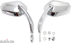 Chrome Motorcycle Sportster Mirrors Rear View