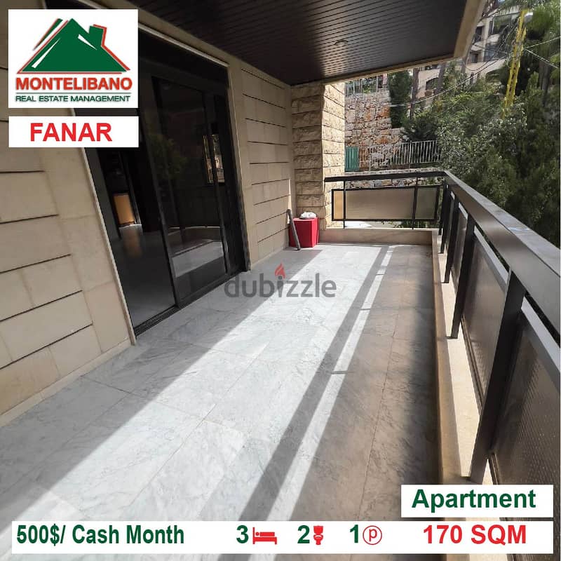 500$!! Apartment for rent located in Fanar 1
