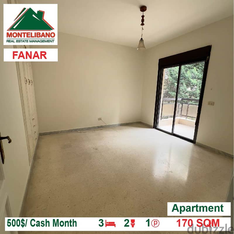 500$!! Apartment for rent located in Fanar 3