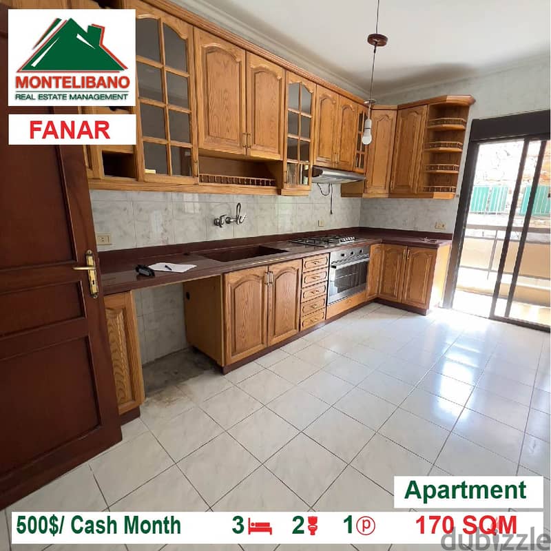 500$!! Apartment for rent located in Fanar 5