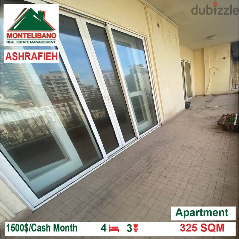 1500$!! Apartment for rent located in Achrafieh 2