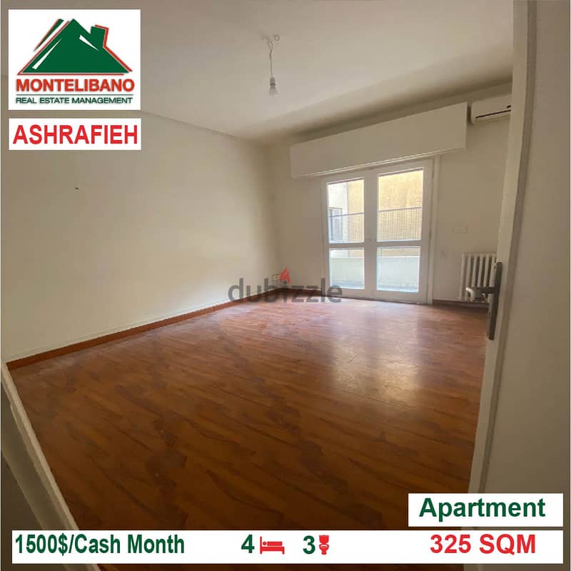 1500$!! Apartment for rent located in Achrafieh 4
