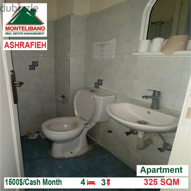 1500$!! Apartment for rent located in Achrafieh 6