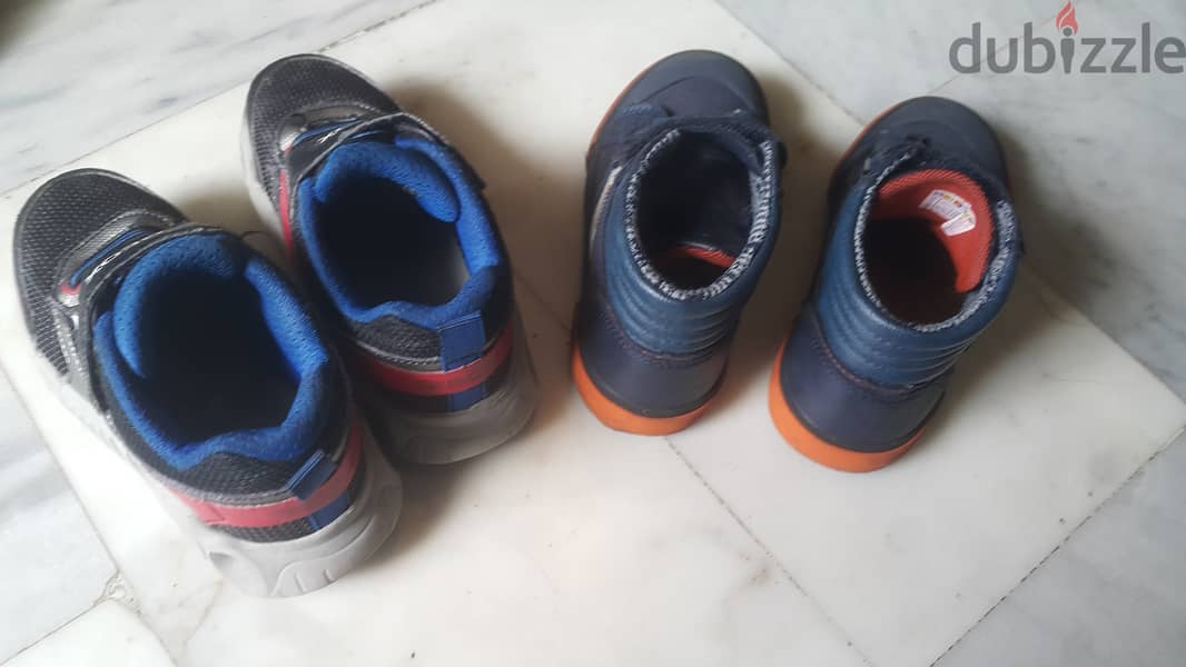 2 shoes (geox and pablosky) for 10 dollars. Boy size 29 3
