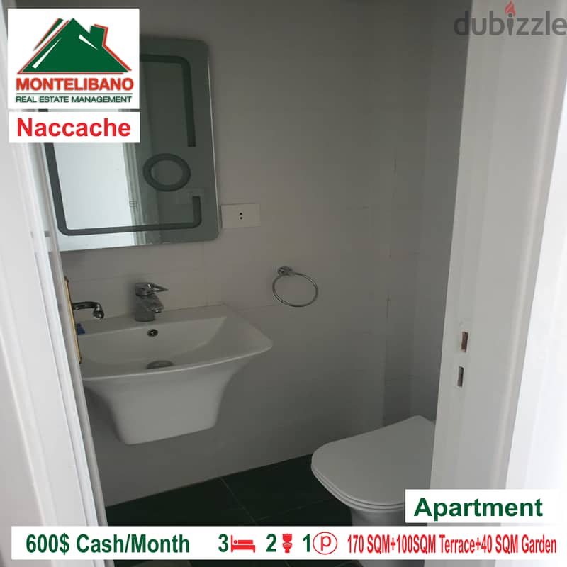 600$!! Apartment for rent in Naccache!!! 4