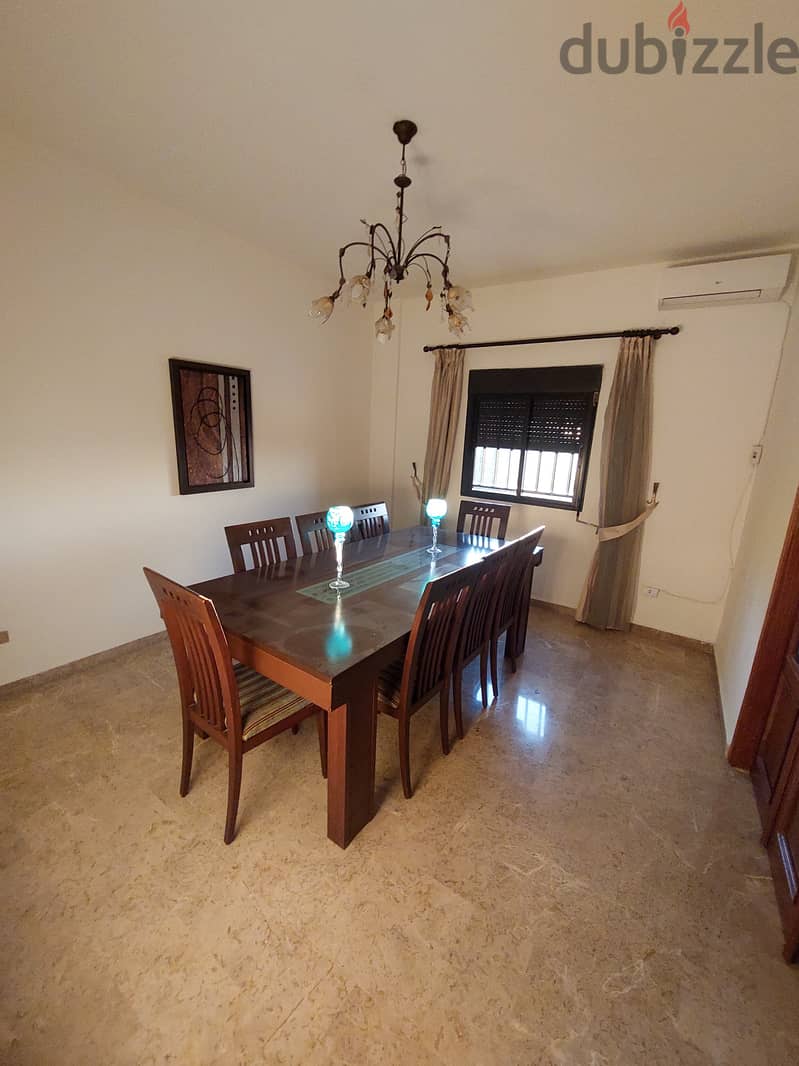 130 SQM Furnished Apartment in New Rawda, Metn with Sea View 4