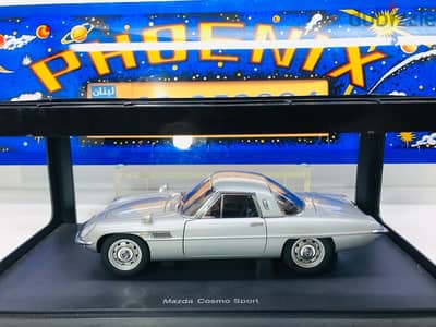 1/18 diecast Full opening Autoart Mazda Cosmo Sport Silvermint