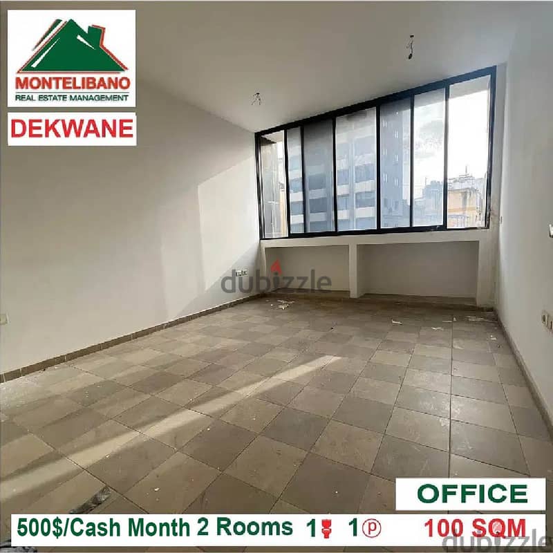 500$!! Office for rent located in Dekouane 1