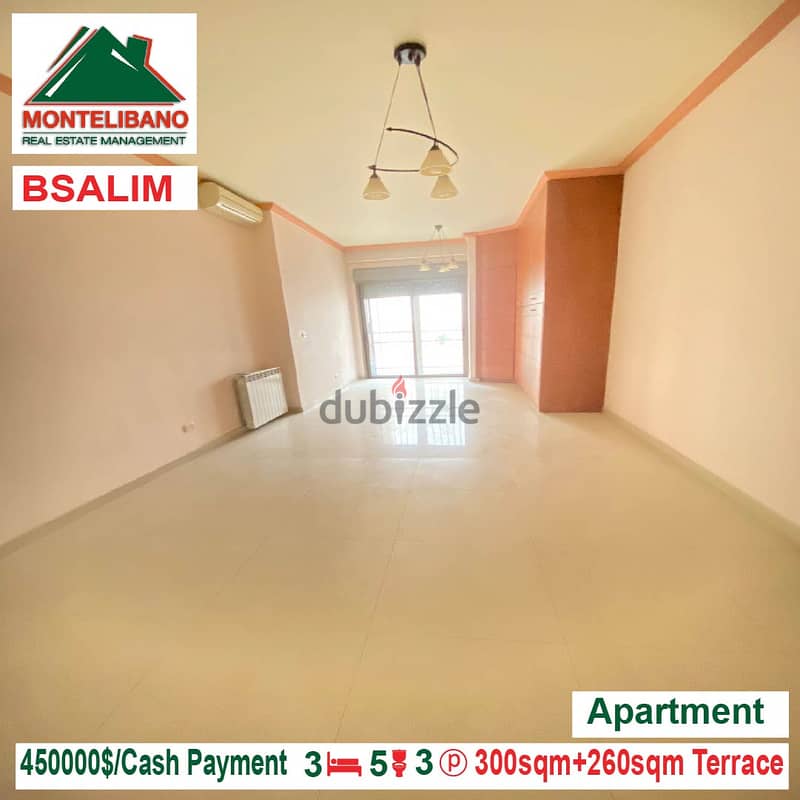 450000$!! Apartment for sale located in Bsalim 1