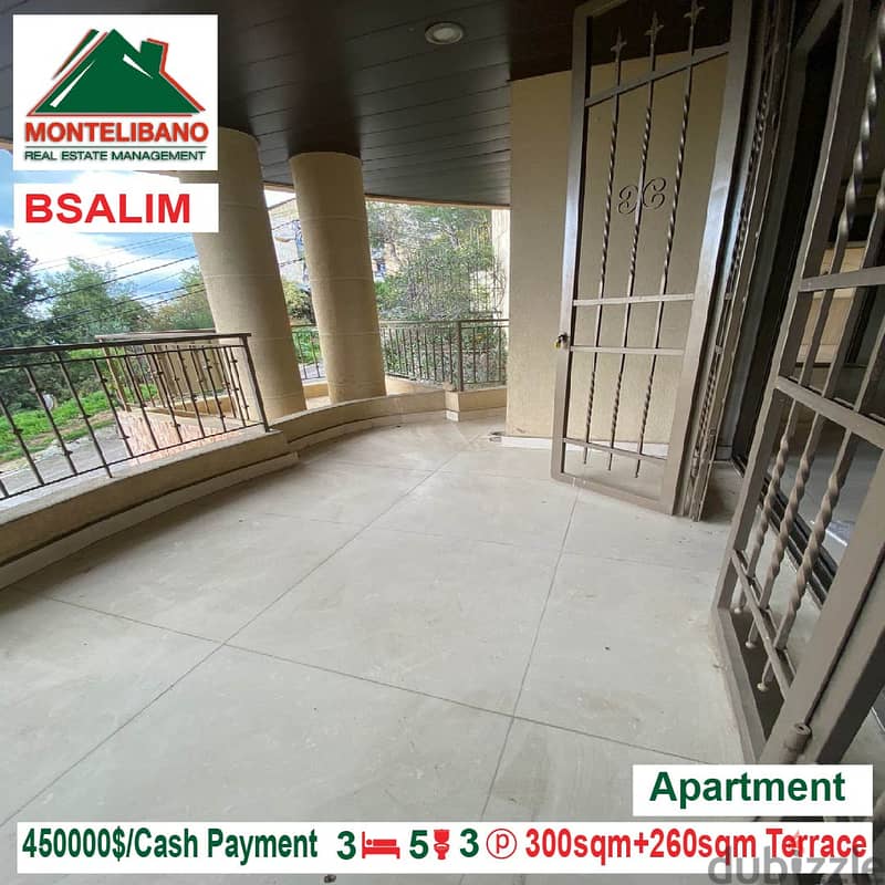450000$!! Apartment for sale located in Bsalim 6
