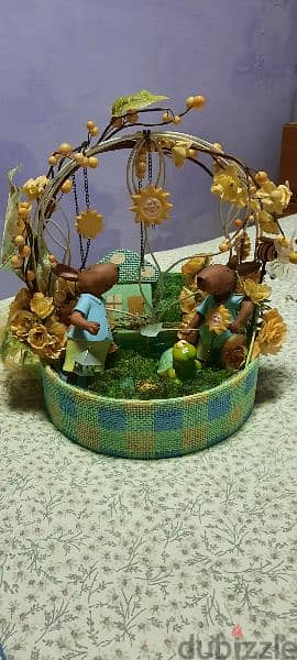 Baskets for Easter decorated. سلل لعيد الفصح 1