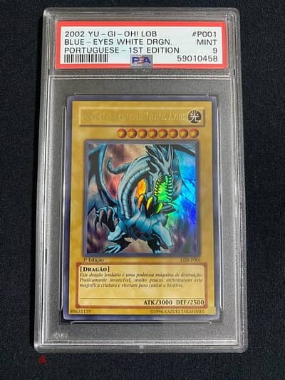 Yu-Gi-Oh! Blue Eyes White Dragon Ultra Rare PSA 9 1st Edition Yugioh