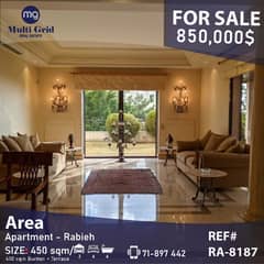Apartment For Sale in Rabieh ، شقّة للبيع في الرابية 0