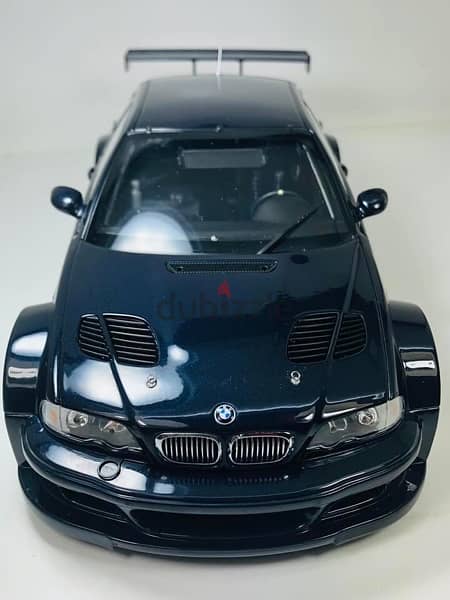 1/18 diecast Dealers Edition Blue BMW M3 GTR street (E46) Minichamps 2