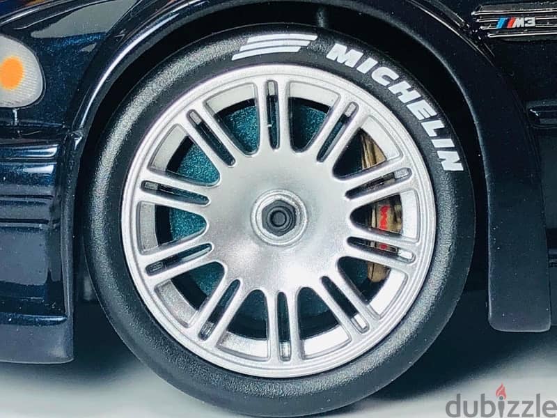 1/18 diecast Dealers Edition Blue BMW M3 GTR street (E46) Minichamps 14