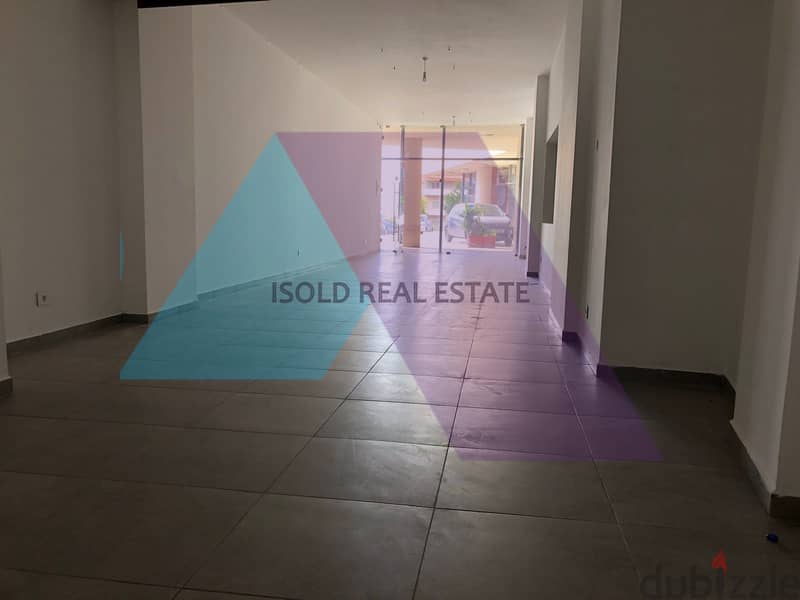 A 80 m2 ground floor store for sale in Jbeil Town 1