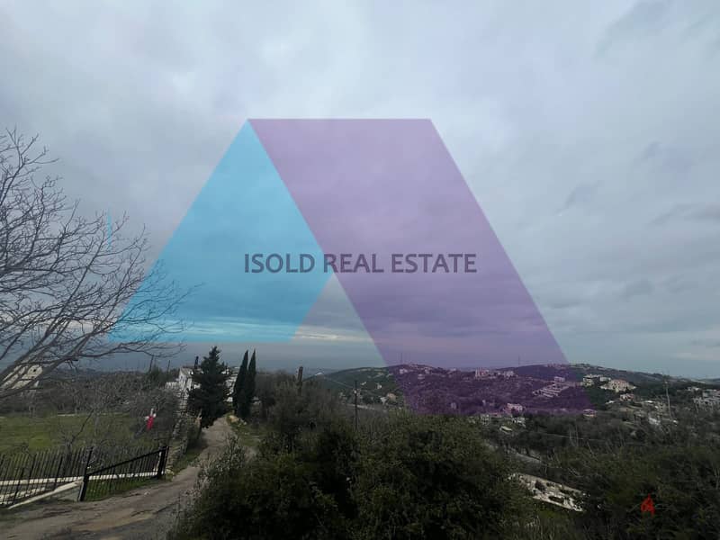 A 3000 m2 land having an open mountain/sea view for sale in Ras osta 5