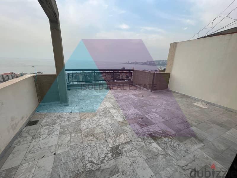 215 m2 duplex apartment+terrace+open sea view for sale in Haret Sakher 1