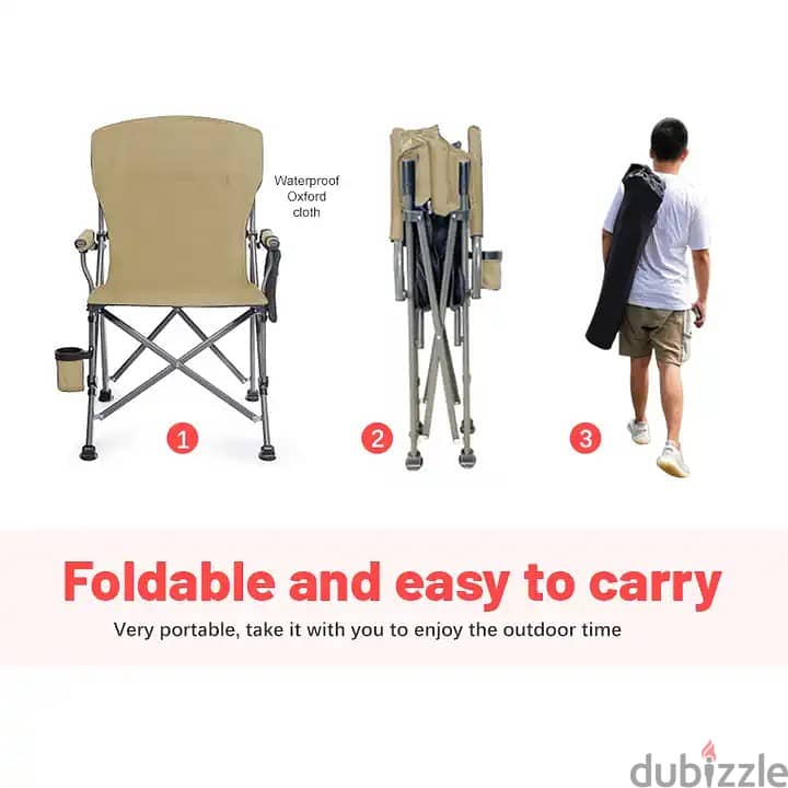 High Quality Foldable Camping Chair - كرسي التخييم قابل للطي 8