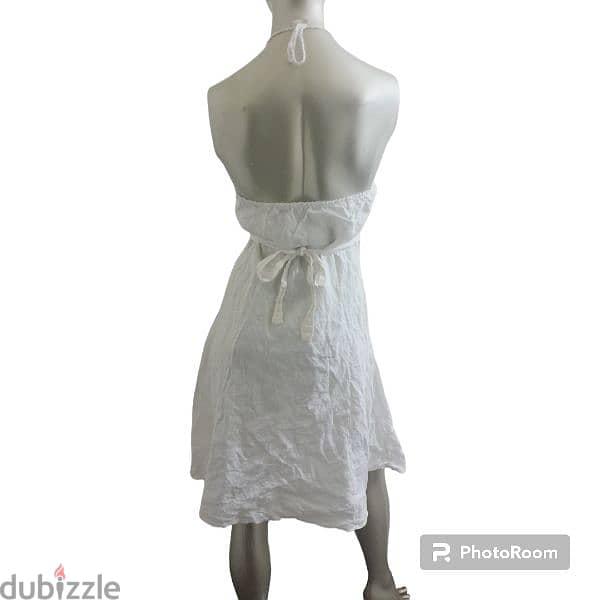 White Linen Dress 1