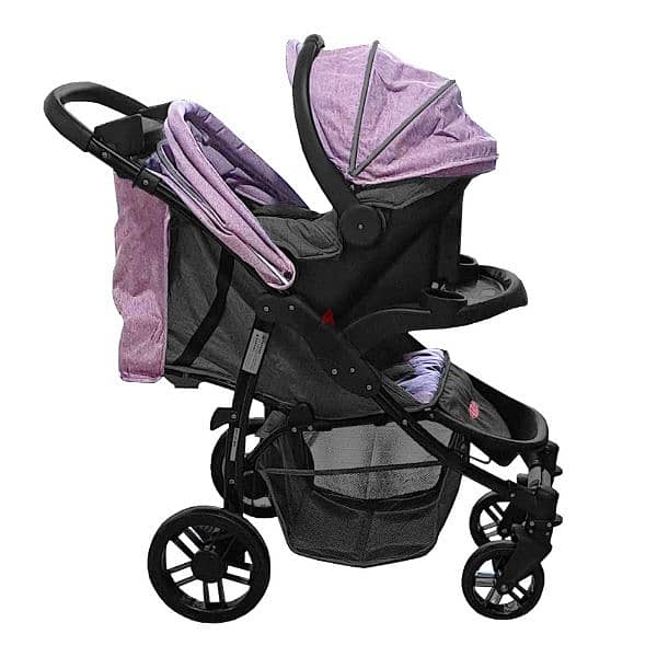 Contemporary Baby Stroller With Car Seat And Mommy Bag 1