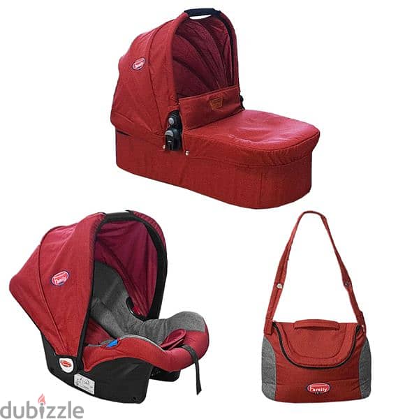 Baby Stroller With Portable Bed Car Seat And Mommy Bag 1