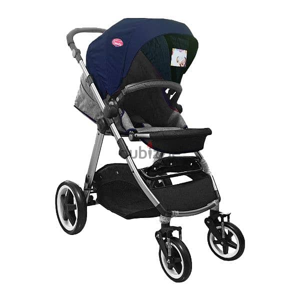 Baby Stroller With Portable Bed Car Seat And Mommy Bag 6