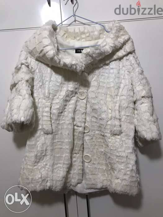 jacket faux fourrure blanc size M 0