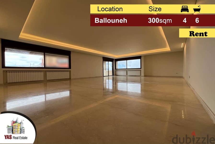 Ballouneh 300m2 | Rent | Luxury | Generous dimensions | KS | 0