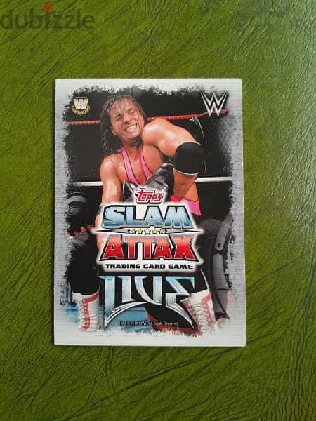 RARE WWE Slam Attax #CC1 COLLECTOR CARD - BRET "HIT MAN" HART 1