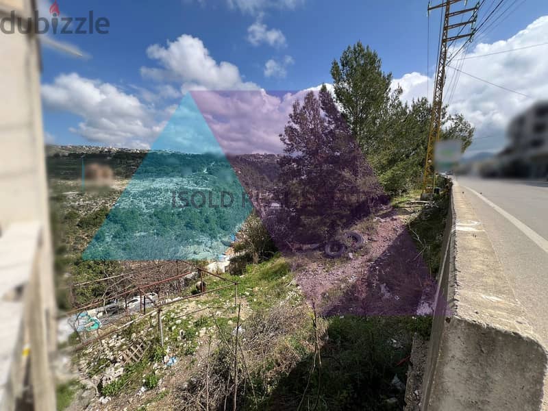 A 1595 m2 land + open mountain view for sale in Gherfine/Jbeil 3