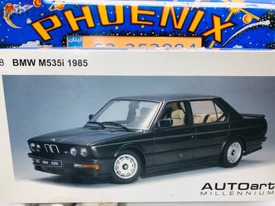 1:18 diecast Autoart BMW 535 M5 Black In Box Model Car NEW