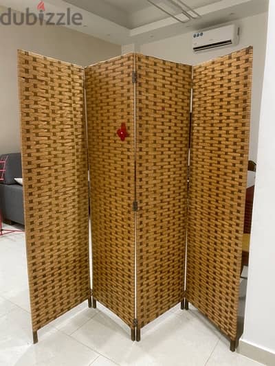 Room Divider 4 Panel فاصل غرف خيزران