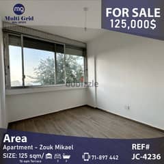 Apartment for Sale in Zouk Mikael + Terrace, شقة للبيع في ذوق مكايل 0