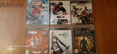 ps3  games and 1 wii 0