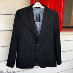 HAGGAR Premium Black Blazer Jacket. 0