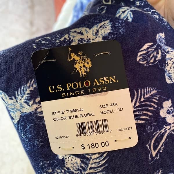 U. S. POLO ASSN Blue Floral Blazer Jacket. 3