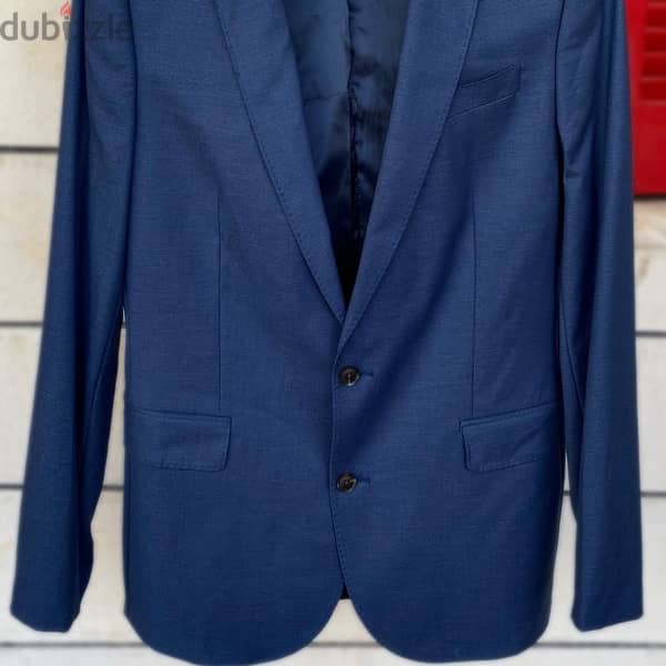 J. FERRAR Blue Blazer/Suit Jacket. 2