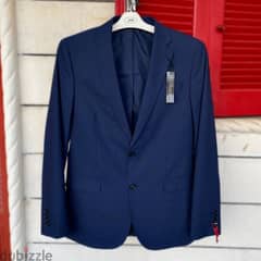 J. FERRAR Dark Blue Blazer/Suit Jacket.