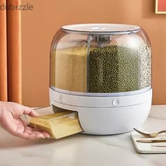 Cereal and Grain Dispenser, 360° Rotatable, 5kg Capacity