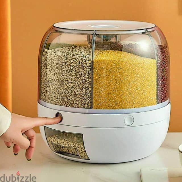 Cereal and Grain Dispenser, 360° Rotatable, 5kg Capacity 1