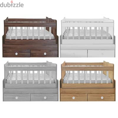 Wooden Baby Bed With Dresser