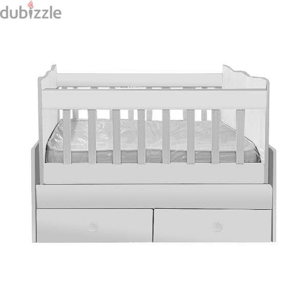 Wooden Baby Bed With Dresser 3