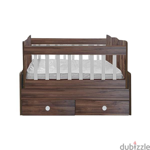 Wooden Baby Bed With Dresser 4