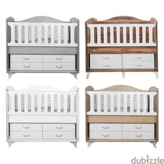 Wooden Baby Bed & Dresser 0