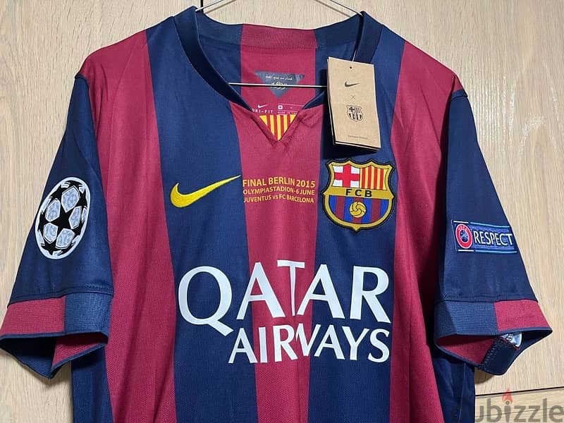 Barcelona Messi historical nike kit final berlin 2015 2