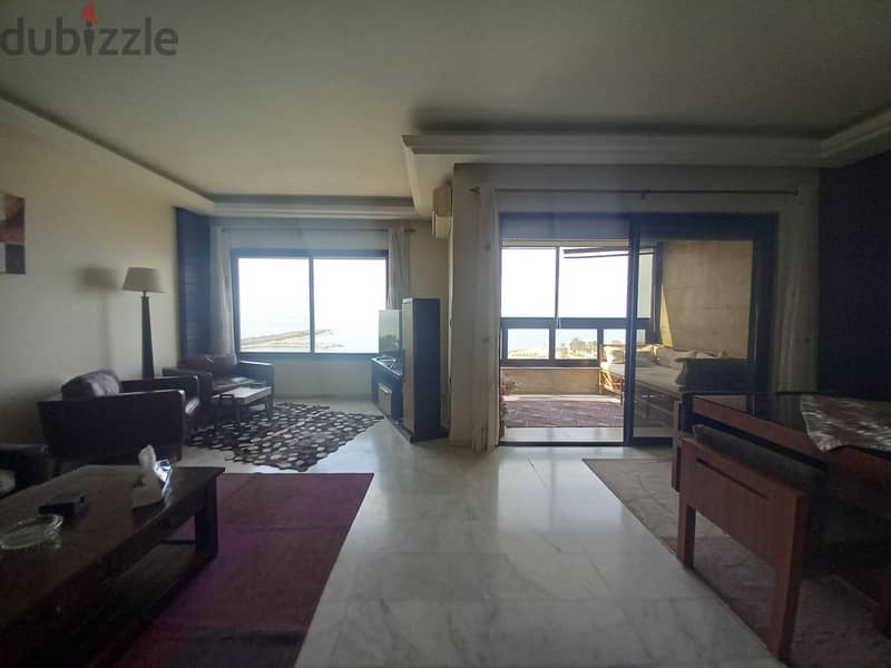 Furnished Apartment with Unblockable Sea View for Rent in Kaslik 1