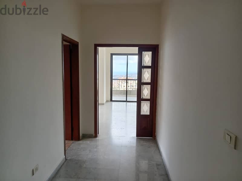 Apartment for RENT,in BLAT/JBEIL, with a great city & sea view. 1
