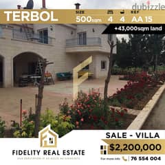 Villa for saleb in Terbol AA15